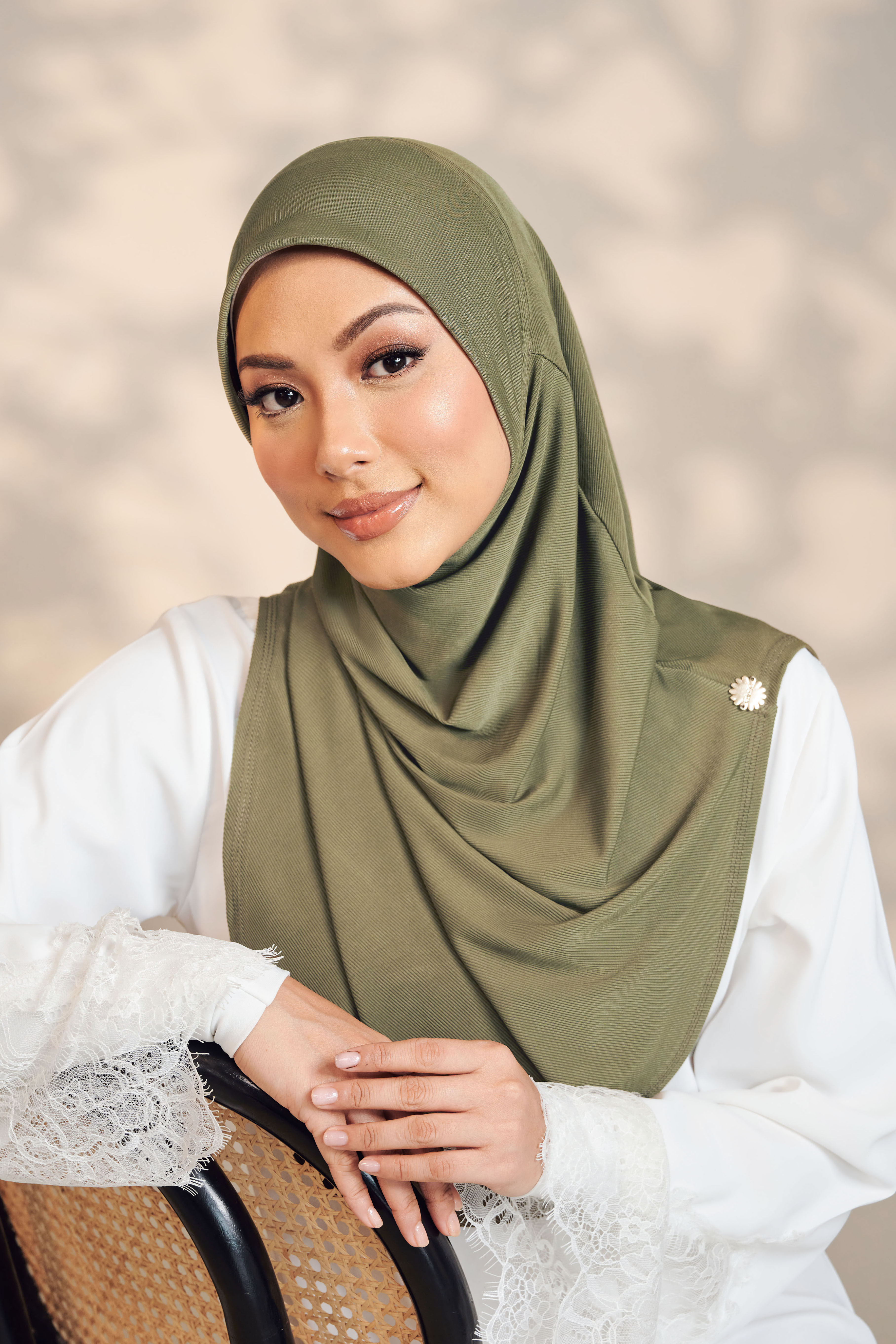 Mega Tudung Sarung in Olive